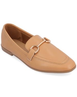 Journee Collection Apos;S Mizza Medium And Wide Width Dress Flats - Natural