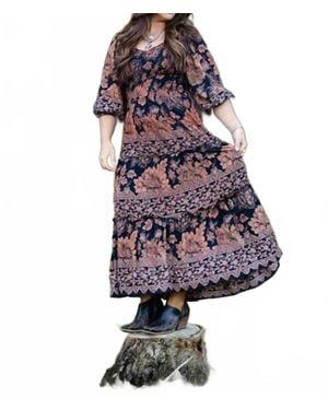 Angie Floral Maxi Dress - Multicolor