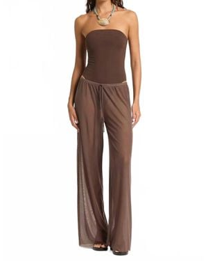 Bondeye Riley Mesh Pant - Brown
