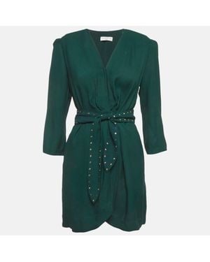 warehouse green floral dress Dalarie Green Floral Print One-Shoulder Gathered Maxi Dress – Club L London main image 1