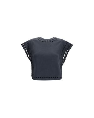 Isabel Marant Cotton T-Shirt - Blue