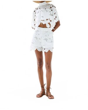 LACE The Label Zoe High Waist Shorts - White