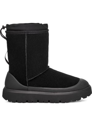 UGG Leather Recycled Wool Boots - Black