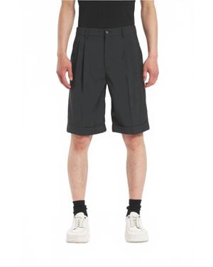 Barena Scandola Tropical Woven Shorts - Black
