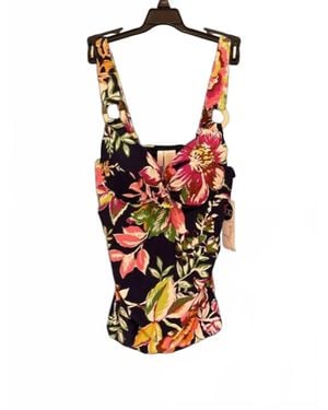Anne Cole D Size Tankini Top - White