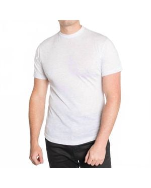 Hawks Bay Hem Curve Premium Cotton Crew Neck T-Shirt - White