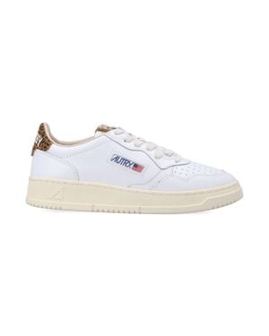 Autry Low-Top Leather Sneakers - White