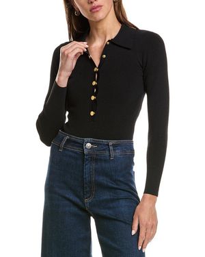 L'Agence Elisabetta Knit Bodysuit - Black