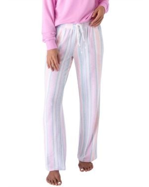 Pj Salvage Stripe Baja Babe Pant - Purple