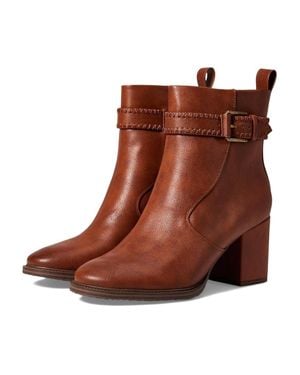 Zodiac Rexx Cognac Ankle Buckle Strap Dress Bootie Jobb1794 - Brown