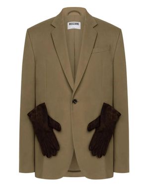 Moschino Classic Tailored Blazer With Structured Silhouette - Green