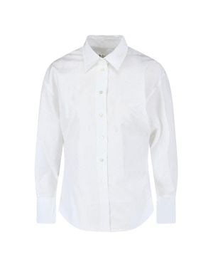 Rohe Classic Collar Long-Sleeve Cotton Shirt - White