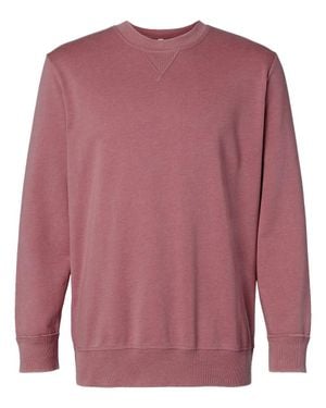 L.A.T Vintage Wash Fleece Crewneck Sweatshirt - Pink