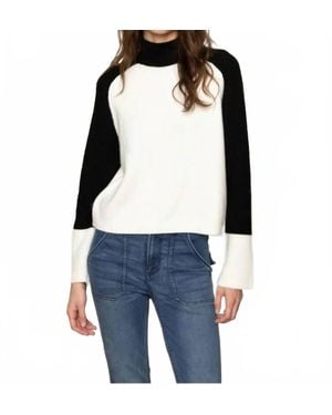 Sanctuary Downtown Mock Neck Sweater - Blue