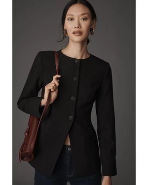 ALIGNE Daphne Long Waisted Blazer Jacket - Gray