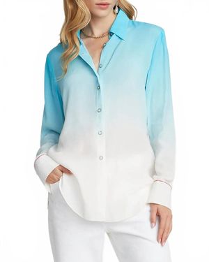 Robert Graham Gabriella Long Sleeve Button Shirt - Blue