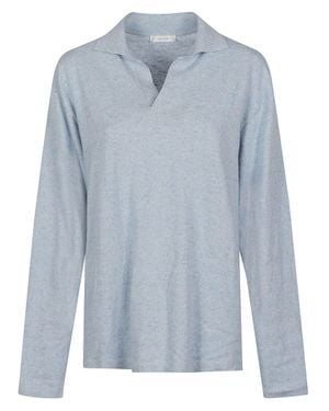 The Row Pale Niosa Knit Top - Blue