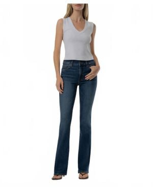 Kut From The Kloth Natalie High Rise Fab Ab Bootcut Jeans - Blue