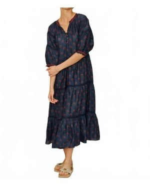 M.A.B.E Lindi Maxi Dress - Blue