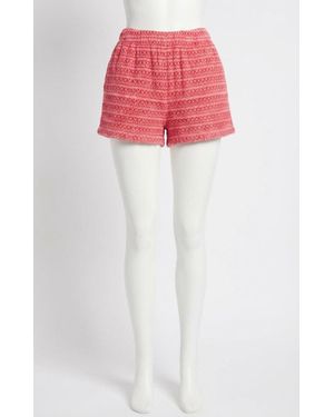 Z Supply Arezzo Crochet Shorts - Red