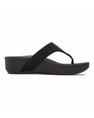 Vionic Pacific Naples Platform Sandals - Black