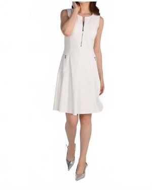 FRANK LYMAN Knee-Length Fit And Flare Dress - White