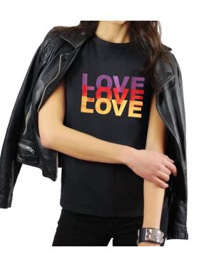 Unsweetened Love Micro Tee - Black