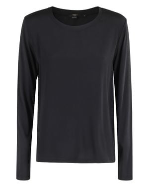 Seventy Double-Layered Cotton-Silk Crewneck Sweater - Black