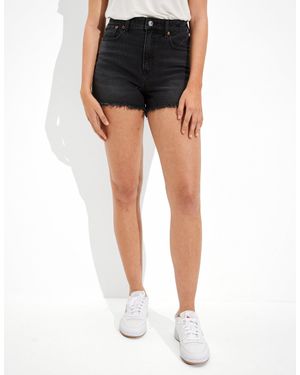 American Eagle Outfitters Ae Stretch Denim '90S Boyfriend Short - Black
