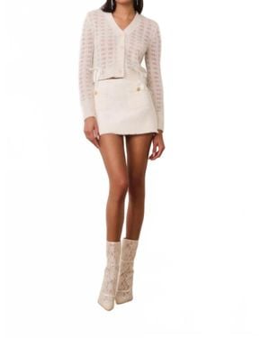 LoveShackFancy Breya Skirt - White