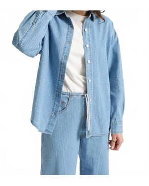 DAZE Haven Long Sleeve Shirt - Blue