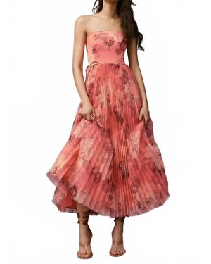 chinese dress ladies Georgia Strapless Dress in Floral by Hutch main image 0