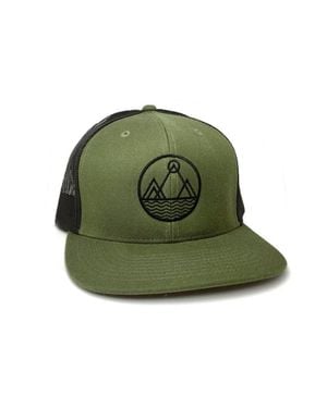 Black Lantern Three Peaks Trucker Hat - Green