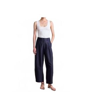 Apiece Apart Bari Crop Trouser - Blue