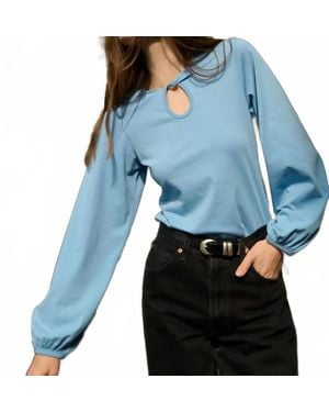Nation Ltd Carolina Keyhole Top - Blue