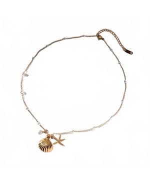 ACCITY Shell Charm Necklace - Metallic