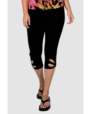 FRANK LYMAN Knit Capri Pant - Black