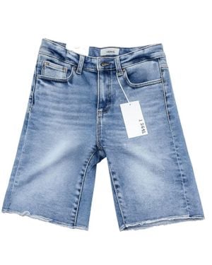 VERVET BY FLYING MONKEY Valerie Bermuda Long Shorts - Blue