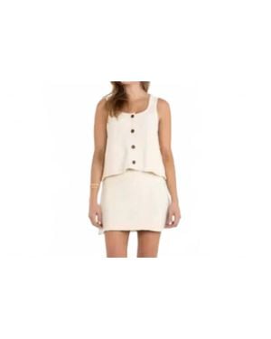 Emily Mccarthy Bias Sleeveless Knit Top - Black