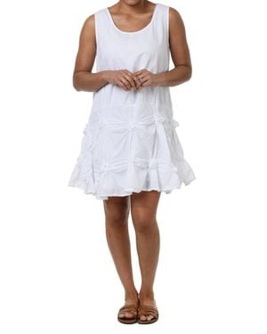 Tulip Clothing Matilda Tunic Dress - White
