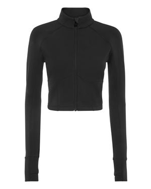 Philipp Plein Cropped Jogging Full Zip - Black