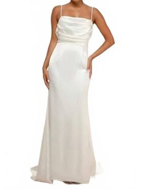 lovely endearment white satin sleeveless backless maxi dress Designer Dresses for Women - Up to 63% off office clothes