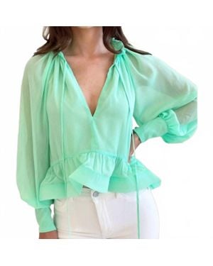 Elliatt Narrative Top - Green