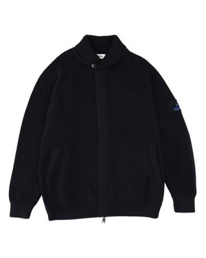 Premiata Virgin Wool Knit Zip Cardigan - Blue