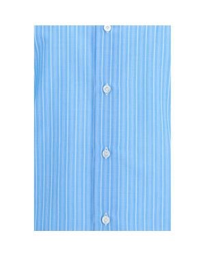 Finamore 1925 Cotton Pattern Shirt - Blue