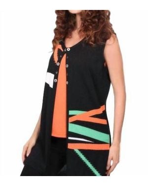 Angel Retro Brights Long Vest - Blue
