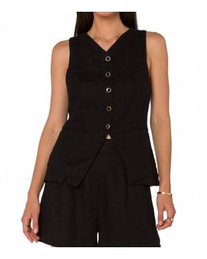 Velvet Heart Pices Long Vest - Black