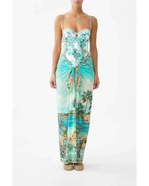 CAMILLA Wear Long Sarong - Green