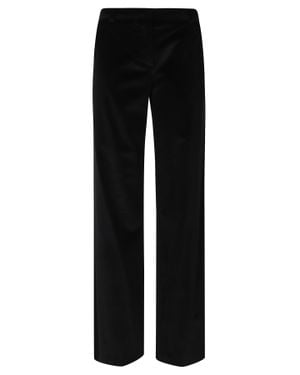 Kiltie Andrea Wide-Leg Cotton-Modal Pants - Black