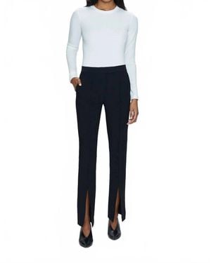 Pistola Diana Mid-Rise Front Slit Trouser - Blue